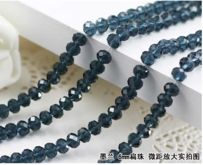 15pcs 10mm glass Crystal Rondelle Loose Spacer Flat Beads - Image 1 of 4