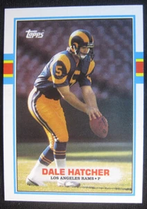 Dale Hatcher Los Angeles Rams 1989 TOPPS NFL #132 - Picture 1 of 2