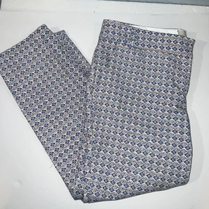Mercer & Madison Design Stretch Tapered Pants Sz 10 Geometric Pattern - Picture 1 of 10