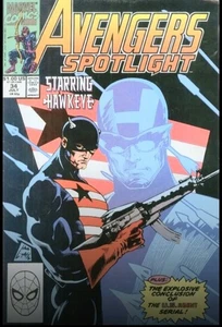 AVENGERS SPOTLIGHT #34 (1990) USA AGENT, HAWKEYE, Mockiningbird...mit GRATIS... - Bild 1 von 1