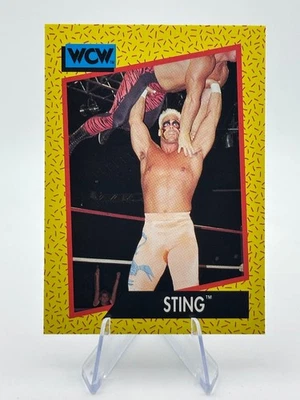 Sting 1991 WCW Impel #9 "No Pain No Gain" Wrestling Card - Image 1 of 2