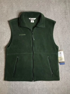 NEU Herren Columbia Fleece Weste grün durchgehender Reißverschluss mit Taschen Größe Medium - Bild 1 von 11