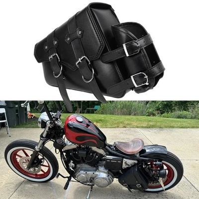 Левосторонняя седельная сумка Swingarm для мотоцикла Harley Sportster 1200 883 Bobber - Изображение 1 из 4