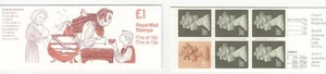 GB -  Carnets  - 1986 - £1 -   1 x 13 p,  5 x 18 p  Charles Dickens - Picture 1 of 1