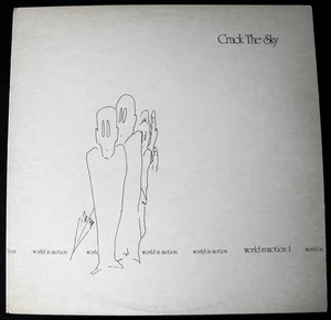 CRACK THE SKY - World In Motion Nr MINT hard prog '83 Criminal FIRST PRESS inner - Picture 1 of 3