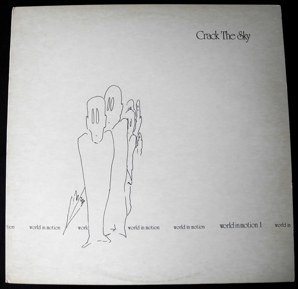 CRACK THE SKY - World In Motion Nr MINT hard prog '83 Criminal FIRST PRESS inner - Image 1 of 3