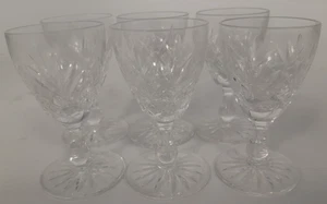 Vintage Edinburgh Crystal Small Liqueur Glasses Set of 6 A29 G338 - Picture 1 of 12