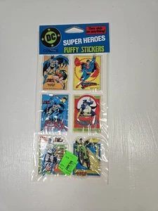Vintage 1988 DC Comics Super Heroes Puffy Stickers Batman Joker Superman RARE - Picture 1 of 8