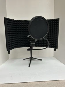 Studio Recording Microphone Isolation Shield with Pop Filter and Tripod Stand... - Picture 1 of 6