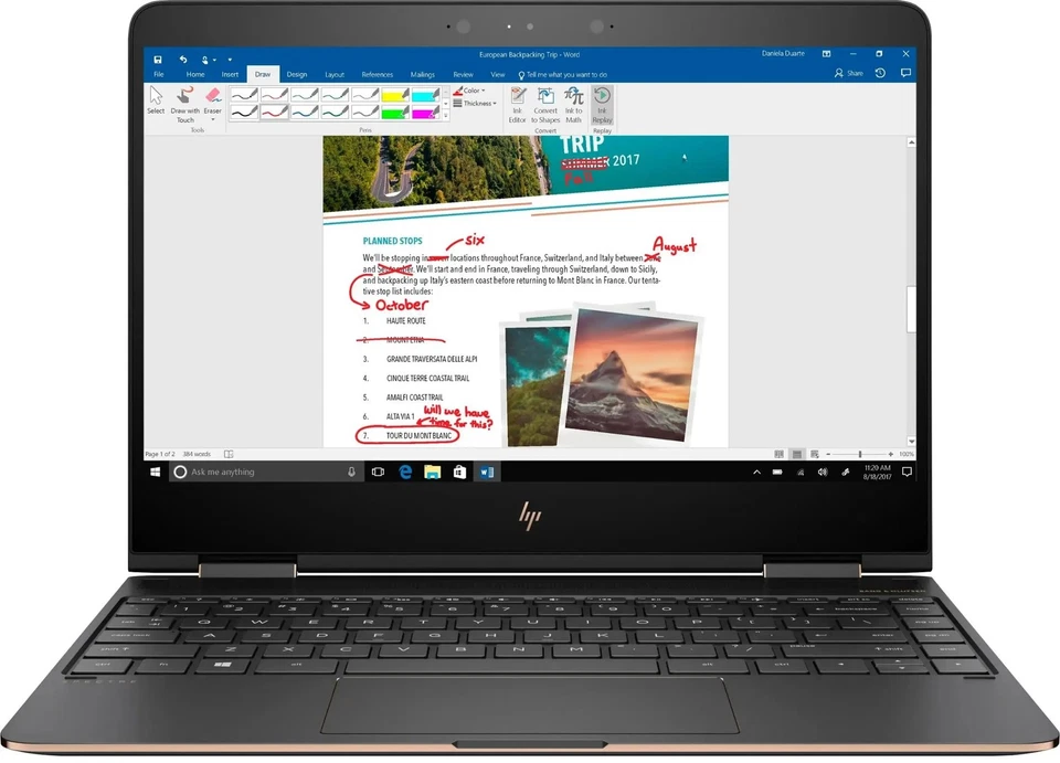 HP Spectre x360 - 13,3" Touch - i7 - 8GB RAM - 256GB SSD - Silber - Bild 1 von 4