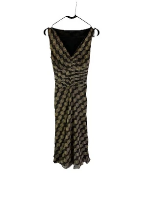 Vestido sin Mangas Vintage Y2K Para Mujer 0 Seda Gasa Corte Sesgado Rave Delicado Foto 1 de 4