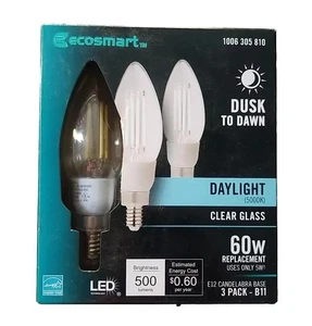 EcoSmart  1006 305 810 LED Vintage Edison Light Bulb Daylight  (3-Pack) - Picture 1 of 1