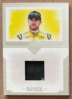 Brian Vickers 2014 Press Pass Total Memorabilia Firesuit Race Relic #TM-BV /275 - Image 1 of 2