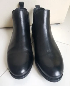 Damen Trend Stiefel Chelsea Boots Zanon Zago Echt Leder Stiefelette 37 Schwarz - Bild 1 von 5