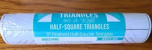 New Triangles On A Roll 3" Finished Half-Square Triangles Foundation Paper - Picture 1 of 4