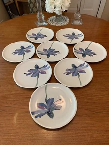"8 platos de ensalada Villeroy & Boch 1748 blanco flujo azul 8,5"" porcelana premium Alemania" - Imagen 1 de 7
