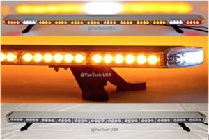 60” Amber LED Light Bar Flat Bed Tow Truck Plow Roll Back w/ Alley & TURN SIGNAL - Bild 1 von 12