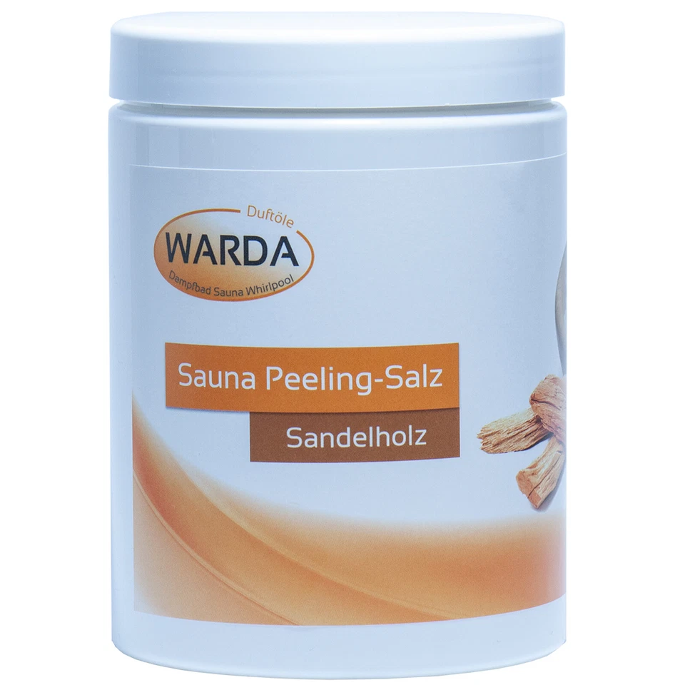 Warda Sauna Dusch und Peelingsalz, 1 Kilo Sandelholz