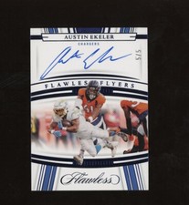 2022 Panini Flawless Flyers Sapphire Austin Ekeler Chargers AUTO 5/5