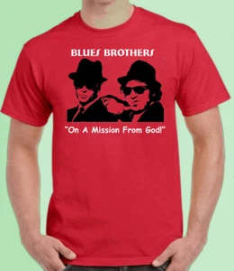 T Shirt, Funny, Classic Movie, Blues Brothers, On A Mission,100% Cotton, Unisex - Bild 1 von 2