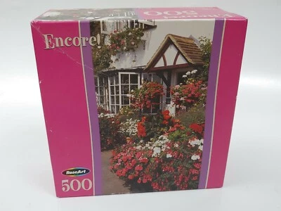 Vintage Encore! Rose Art Puzzle 500 Pieces Oxfordshire Flowers - New Sealed - Image 1 of 4