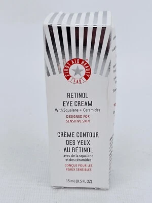 Crema de ojos First Aid Beauty retinol ceramidas de escualano 0,5 oz Foto 1 de 4