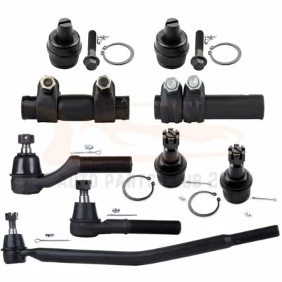 9Pcs Suspension Kit Front Ball Joints Tie Rod Ends For Ford E250 E450 E350 E250 - Изображение 1 из 4