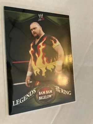 2009 TOPPS BAM BAM BIGELOW "LEGENDS OF THE RING" INSERÇÃO CARTÃO DE LUTA LIVRE #1 - Imagem 1 de 2