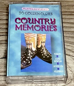 Country Memories 20 Golden Oldies Various Artist Music Audio Cassette Jim Reeves - Picture 1 of 7