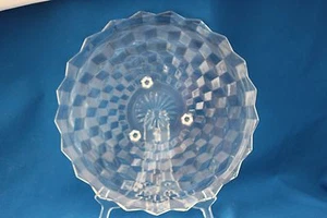 VINTAGE INDIANA GLASS AMERICAN WHITEHALL THREE TOED 12 INCH CAKE PLATTER - Picture 1 of 6