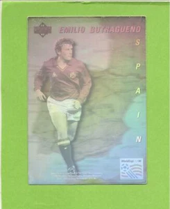 1993 World Cup 94 Preview English/Spanish Star Holograms Emilio Butragueno - Picture 1 of 1