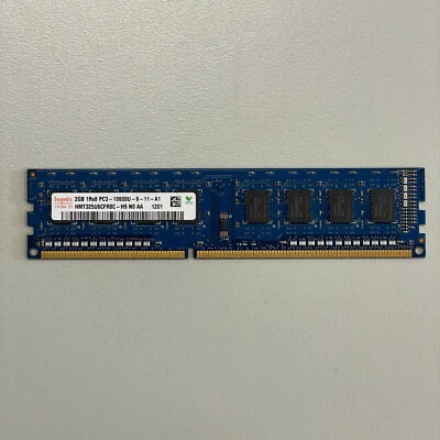 Hynix 2GB DDR3 RAM PC3-10600 1333MHz non-ECC Unbuffered CL9 HMT325U6CFR8C-H9 - Image 1 of 4