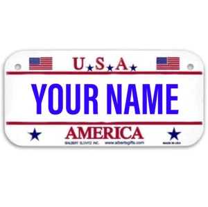 6"x3" USA aluminum name license plate new - Picture 1 of 1
