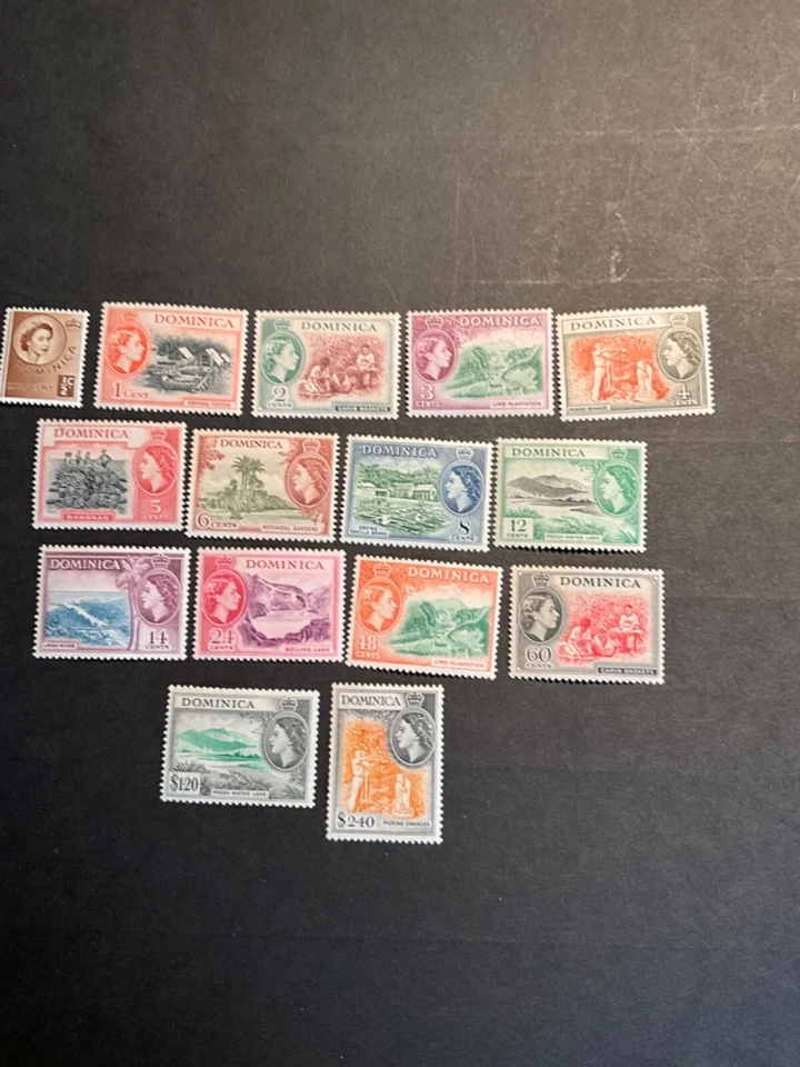 Stamps Dominica Scott #142-56 hinged - Image 1 of 1