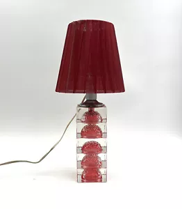 Lámpara De Mesa De Vidrio Diseño De Albano Poli Para Poliarte Vintage Años 60 - Imagen 1 de 11