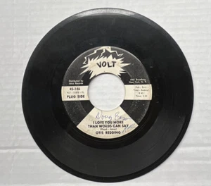 45 rpm Vintage 7” Vinyl Single Hit Record Otis Redding Love You More Words PROMO - Picture 1 of 2