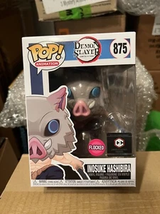 FUNKO POP! Demon Slayer #875 Inosuke Hashibira Flocked Exclusive Chalice NIB - Picture 1 of 6