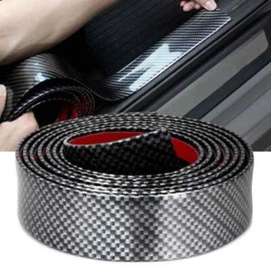 Carbon Fiber Car Edge Guard Rubber Strip Door Sill Protector Accessories 3CM*1M - Bild 1 von 12