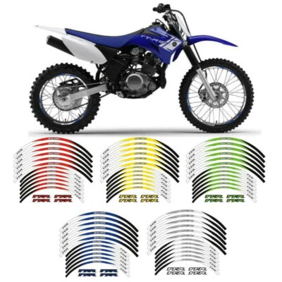 CINTA REFLECTANTE PEGATINAS RAYAS LLANTAS 21"18 PARA YAMAHA TTR 250 1999-2006 Foto 1 de 4