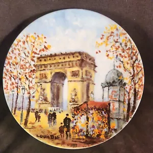 Louis Dali “L’ ARC DE TRIOMPHE Decorative Plate Porcelaine de Limoges France - Picture 1 of 5