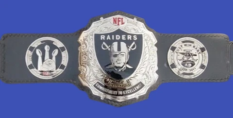 Lasco's NFL Oakland Raiders Championship Title Belt Cover