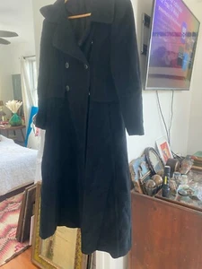 Alpaca Wool Trench Coat Made in Italy size 6 - Picture 1 of 10