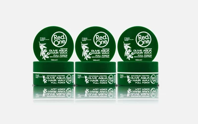 RedOne Aqua Hair Gel Wax Full Force Olive, (3er Pack) 150ml - Bild 1 von 4