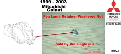 Mitsubishi Galant 1999 2003 lámpara antiniebla tuerca de retención lavada nuevo fabricante de equipos originales Foto 1 de 2