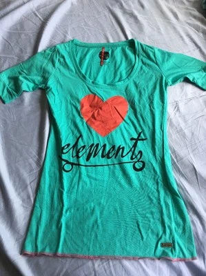 New Women's Element Organic T-shirt, Blue Green Size S - Image 1 of 4