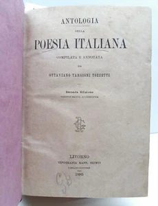 Antologia della poesia italiana Ottavio Targioni Tozzetti 2° ed. Livorno Giusti - Imagen 1 de 10