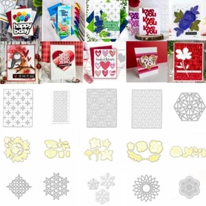 Marco de flores metal troquelado set de sellos DIY álbum de recortes tarjetas de manualidades - Imagen 1 de 53