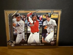 Aaron Judge 2025 Topps Series One 2024 AL RBI Leaders 144 #29 Gold 0960/2025!! - Picture 1 of 6