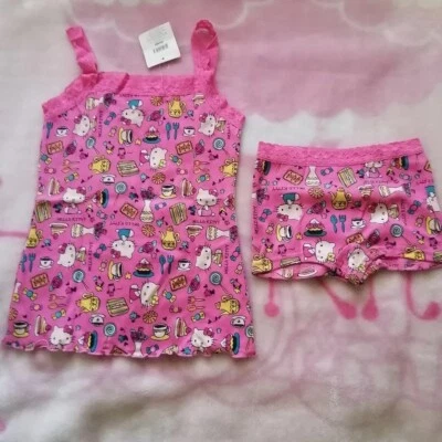 SANRIO 2008 HELLO KITTY DESSERT PRINT COTTON UNDERWEAR PJ SET - Image 1 of 4