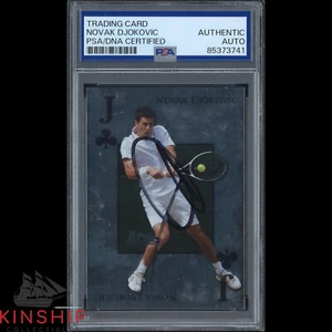 Novak Djokovic signed 2011 Ace Trading Card PSA DNA Slabbed Tennis Auto C3608 - Picture 1 of 1